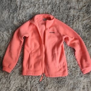 Columbia Neon Pink Zip Sweater Size S
